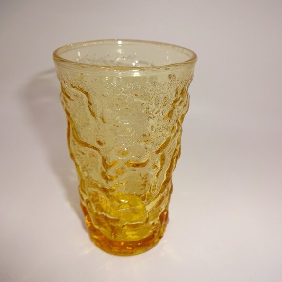 Set 4 Vintage Anchor Hocking Milano Desert Gold Flat Juice Glasses 4 oz. 3-7/8" - Picture 4 of 6